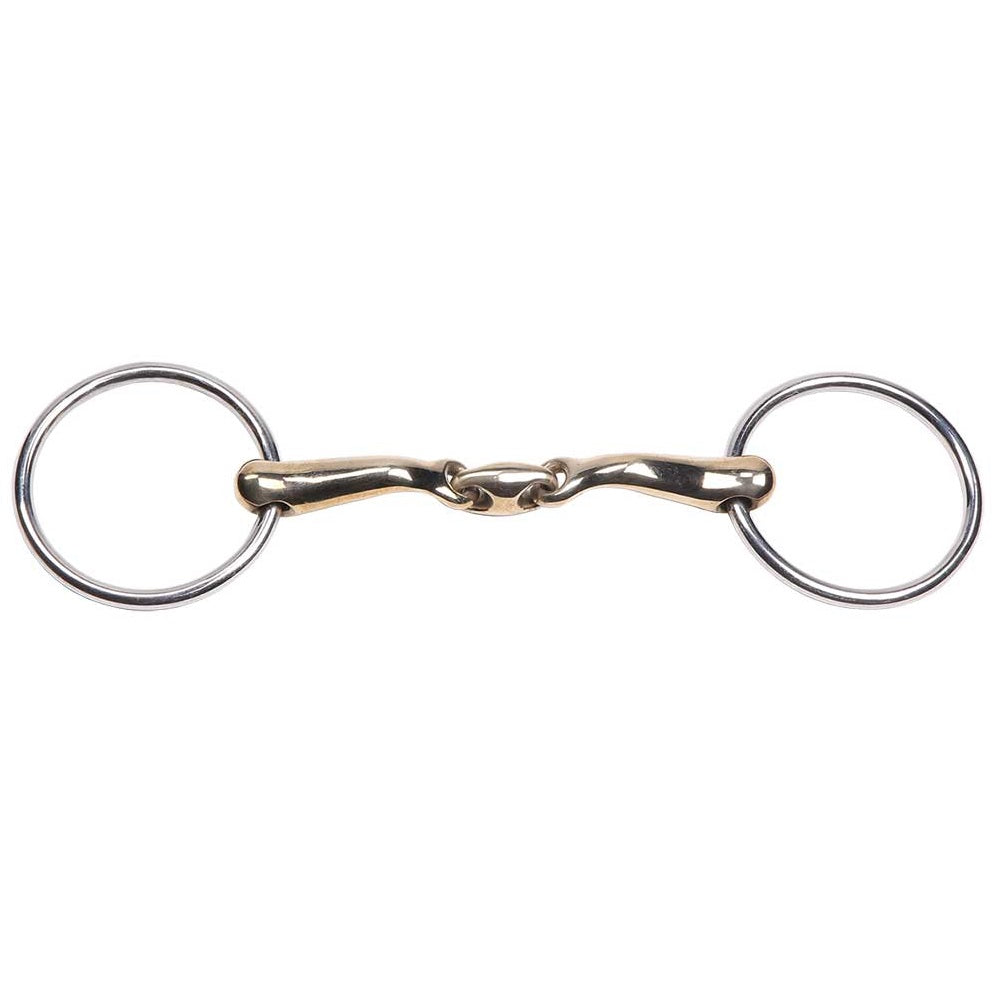 Curved Gold Training Snaffle