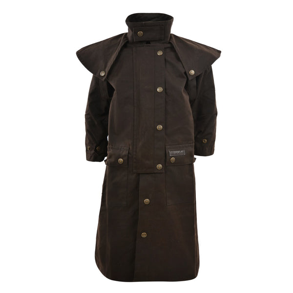 Thomas Cook Kids High Country Oilskin Long Coat - Hiscocks