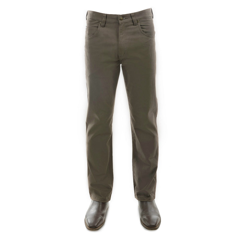 Thomas Cook Mens Jean | Coloured Denim with Wool | Greystone